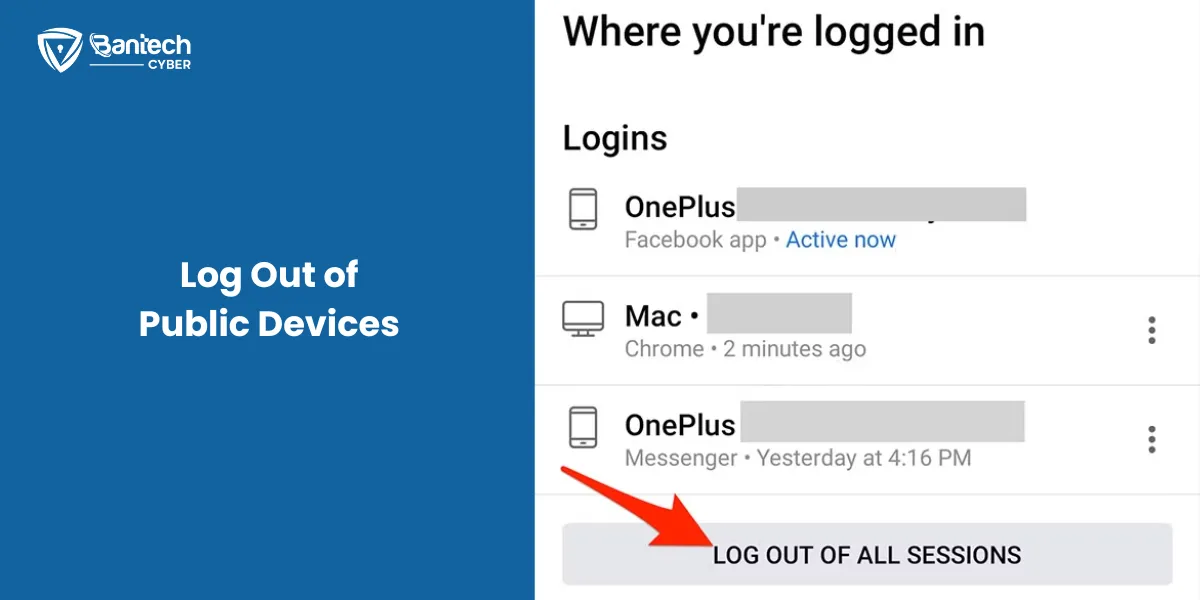 Log Out of Public Devices