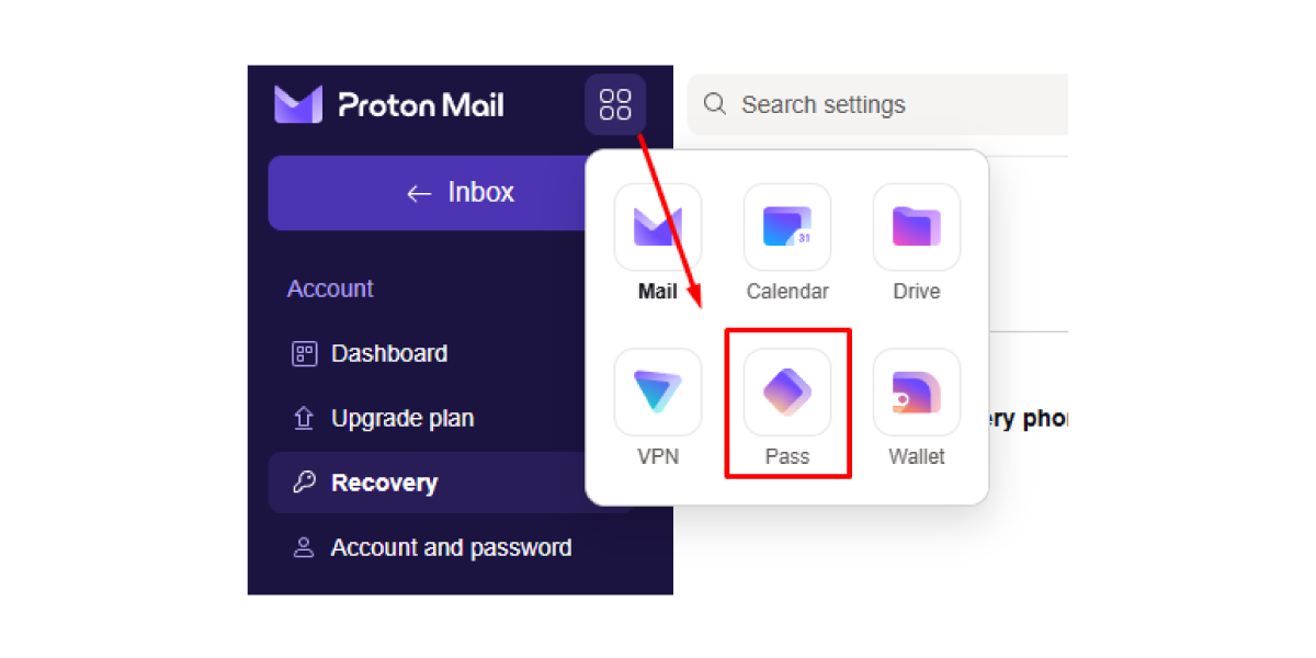 Go to the Proton Website or App